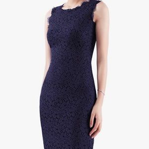 Alisa Pan Sleeveless Lace Dress